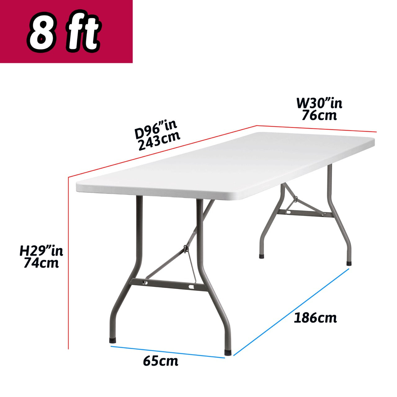 6ft/8ft Custom Tablecloth for Birthday&Baby Shower&Wedding