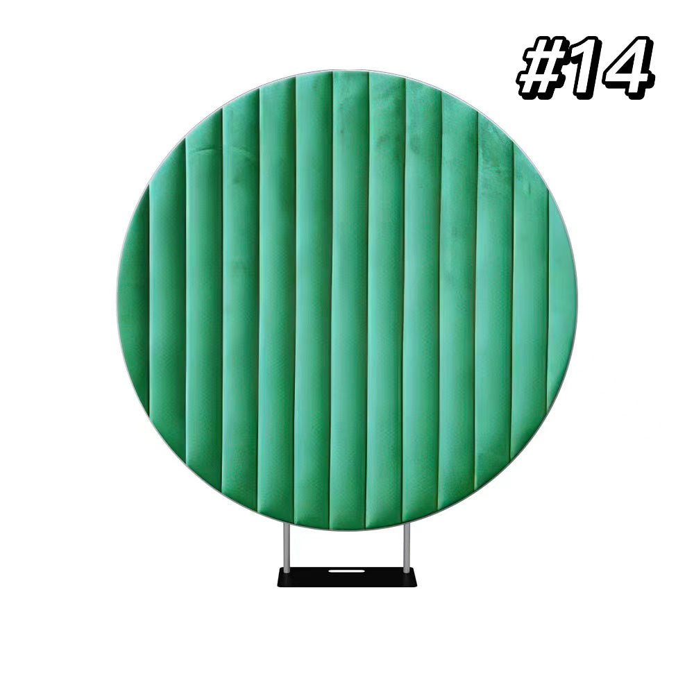 Velvet Round Backdrop Cover For Party Events-NOT REAL VELVET FABRIC