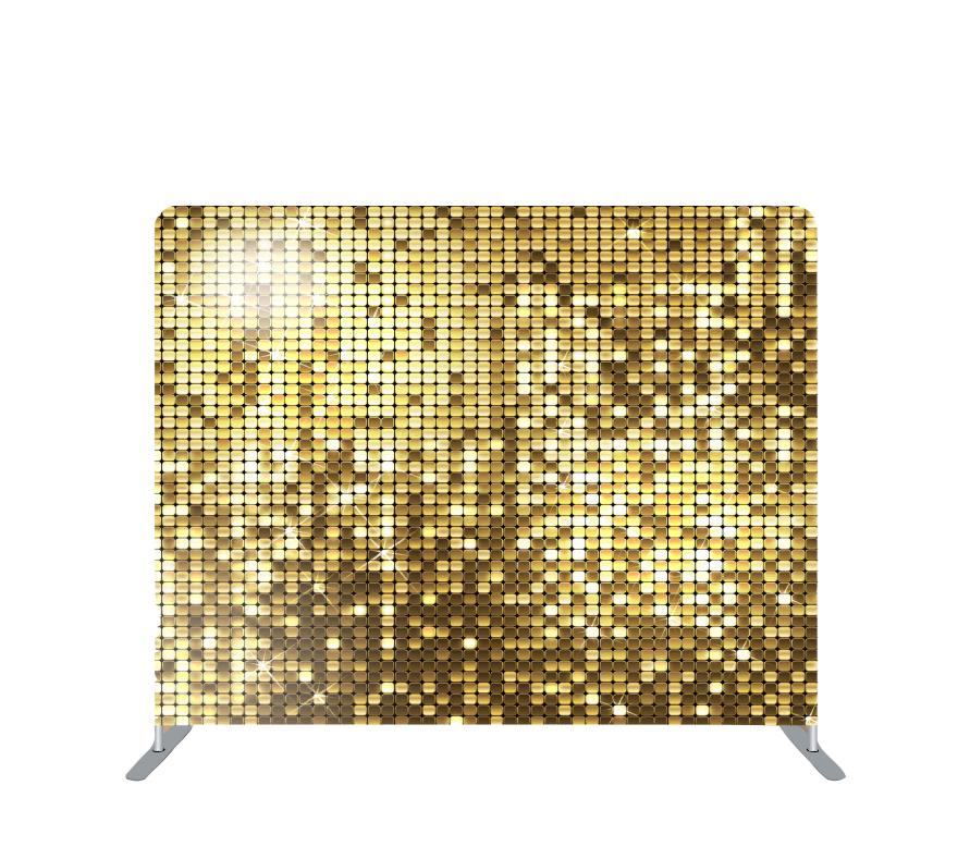 Pillow Cover Backdrop (Large Gold Sequins) - PB Backdrops