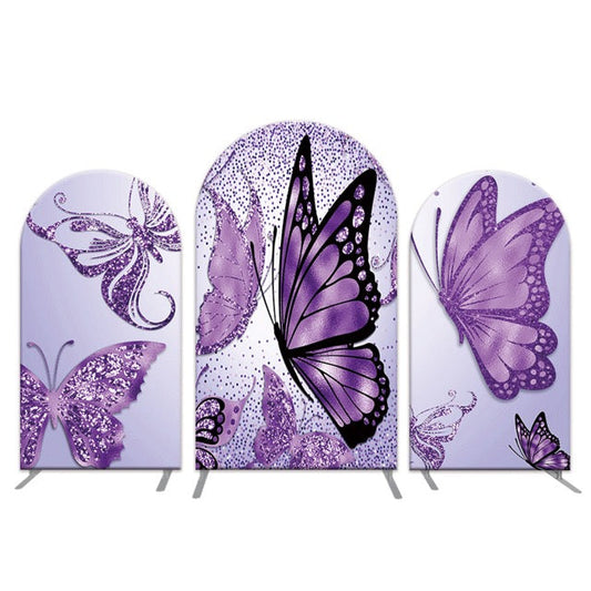 Photo of Purple Butterfly Chiara Wall Backdrop for Birthday