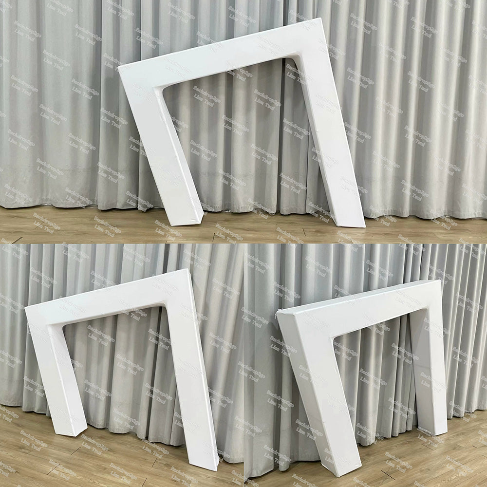 3D Slant Arch Party Backdrop Stand for Birthday&Baby Shower&Wedding Pa ...