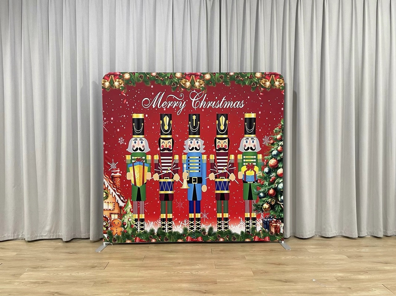 Pillowcase Tension Backdrop Christmas Nutcracker