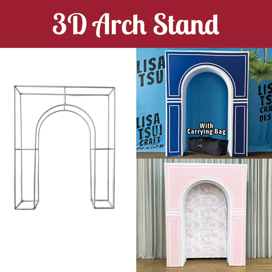 3D Arch Party Backdrop Stand for Birthday&Baby Shower&Wedding Party Decoration