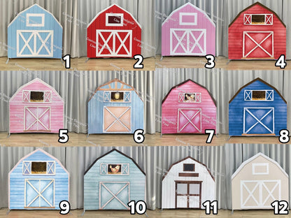 6ft/7ft Barn Backdrop Stand | Birthday Party Decoration Prop