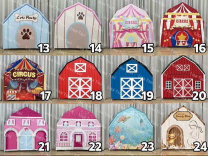 6ft/7ft Barn Backdrop Stand | Birthday Party Decoration Prop