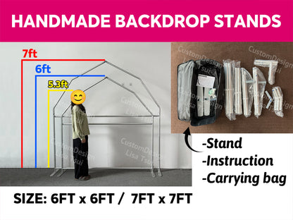 6ft/7ft Barn Backdrop Stand | Birthday Party Decoration Prop