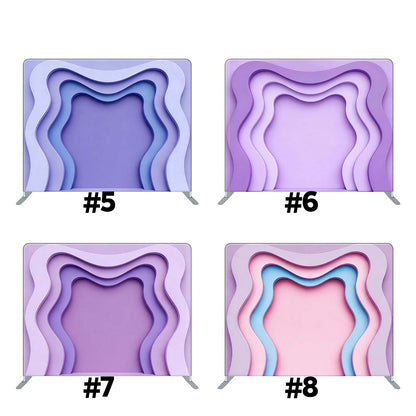 Pillowcase Tension Backdrop Light Pink Nude Waved Wall Design