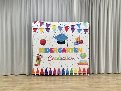 Pillowcase Tension Backdrop Kidergarten Graduation