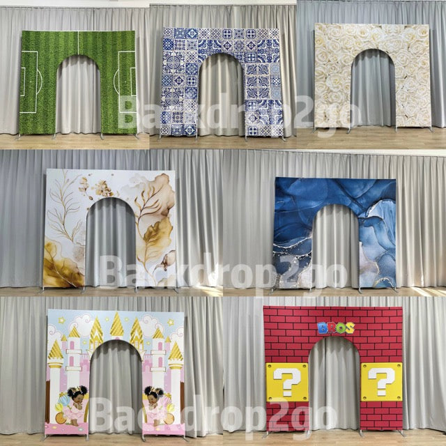 10x9ft Wedding Party Flower Arch Frame Welcome Stand Door Backdrop