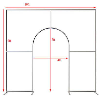 10x9ft Wedding Party Flower Arch Frame Welcome Stand Door Backdrop