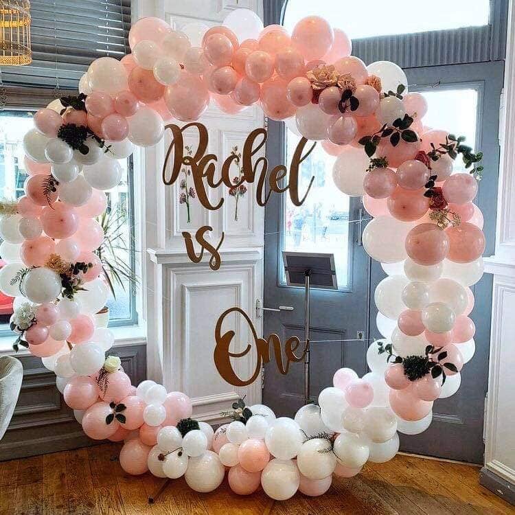 Round Backdrop Stand 7.2FT Golden Balloon Arch Stand Kit Wedding Arch Frame Stand for Baby Shower Birthday Party Graduation Decoration