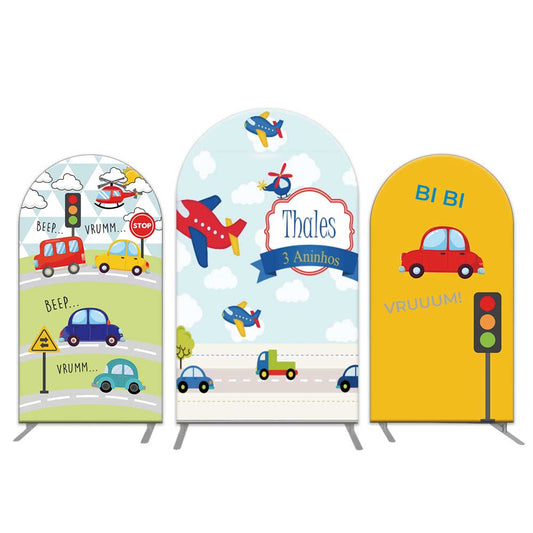 Baby Toy Car Chiara Wall Arch Backdrop Cover for Boys Birthday