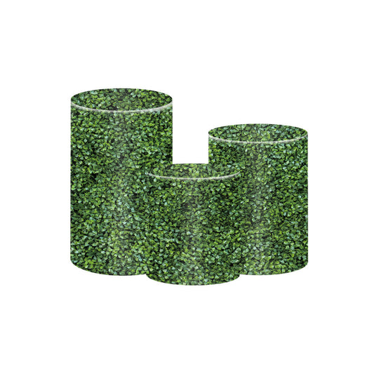 Photo of Boxwood Hedge Pedestal Cylinder Cover