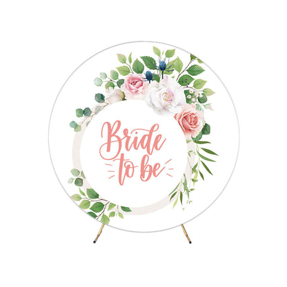 Bridal Shower Boho Theme Round Backdrop Cover