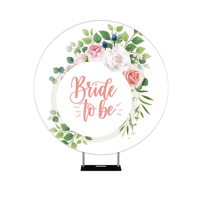 Bridal Shower Boho Theme Round Backdrop Cover