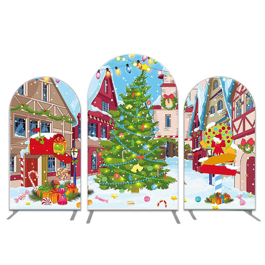 Photo of Christmas Town Chiara Arch Backdrop