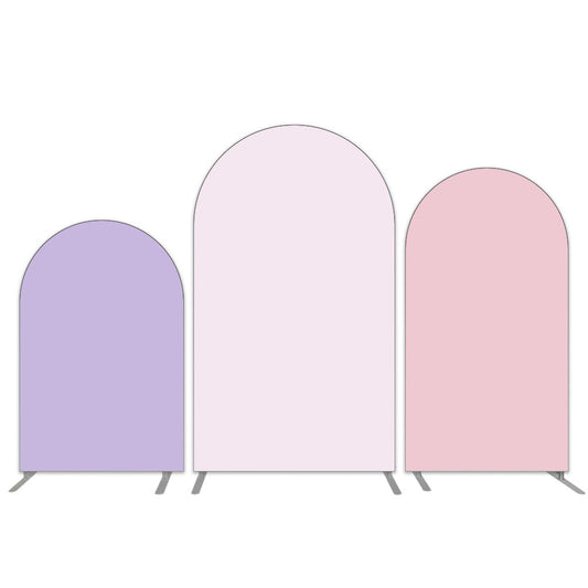 Light Purple wth Light Pink Arch Wall for Girls Birthday Backdrop Cover