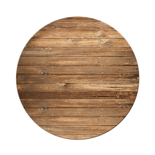 Light Wooden Circle Personalized Bakcdrop Cover