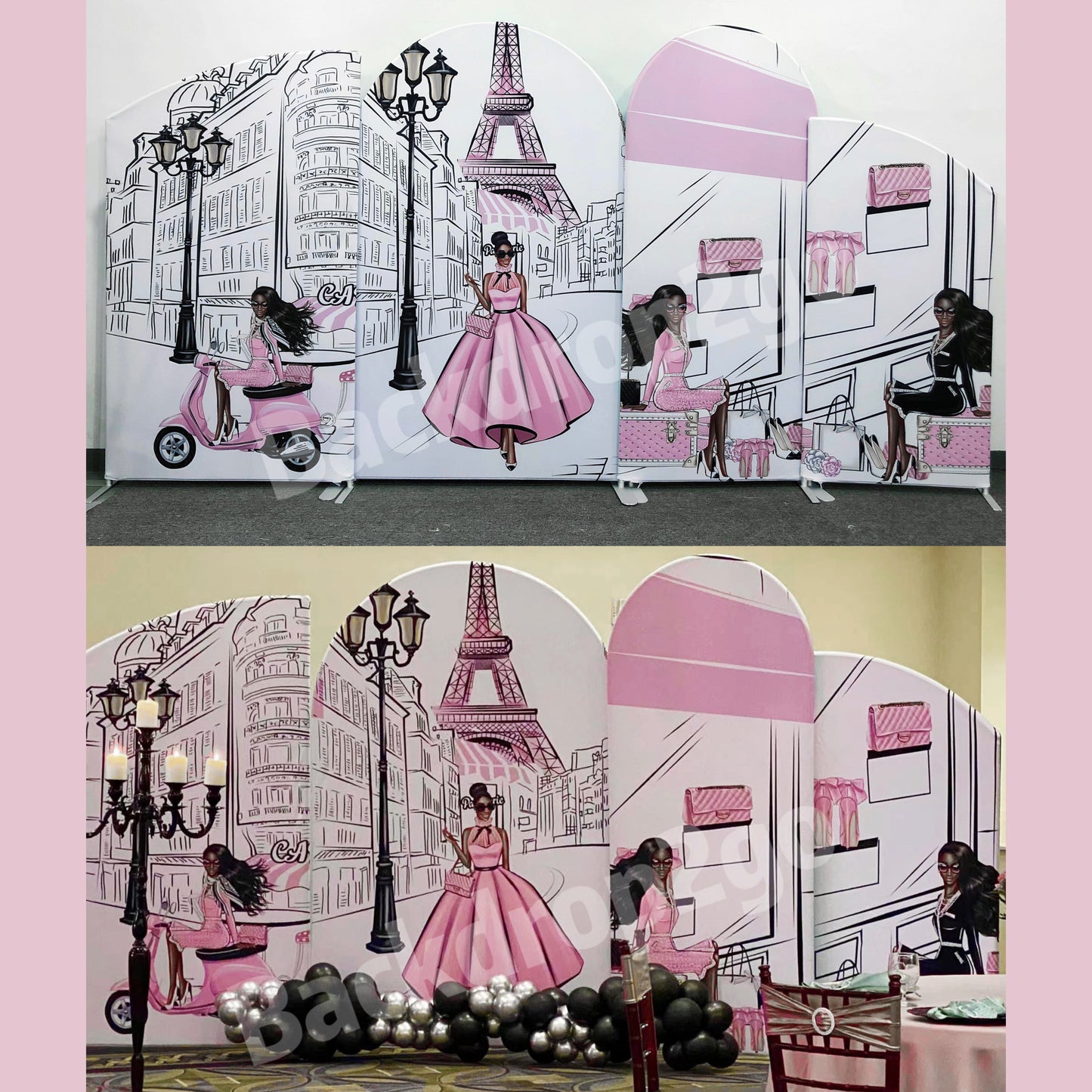 Custom Design 4 Chiara Arch Wall Combinations Backdrop Covers – Backdrop2go