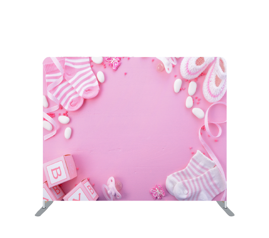 Pillowcase Tension Backdrop Baby Pink