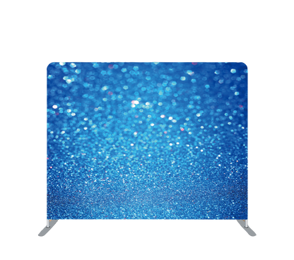 Pillowcase Tension Backdrop Blue Glitter