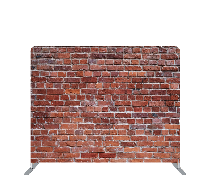 Pillowcase Tension Backdrop Brick Wall