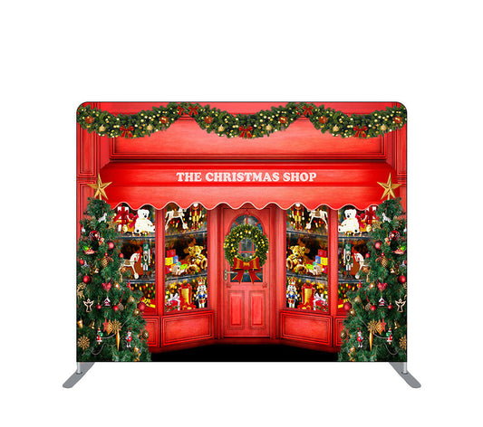 Pillowcase Tension Backdrop Christmas Red Candy Store
