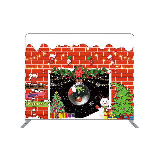 Pillowcase Tension Backdrop Christmas Snow