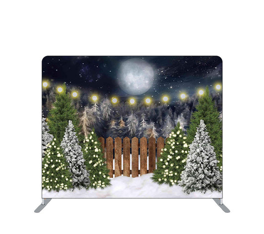 Pillowcase Tension Backdrop Christmas Snow Mountain