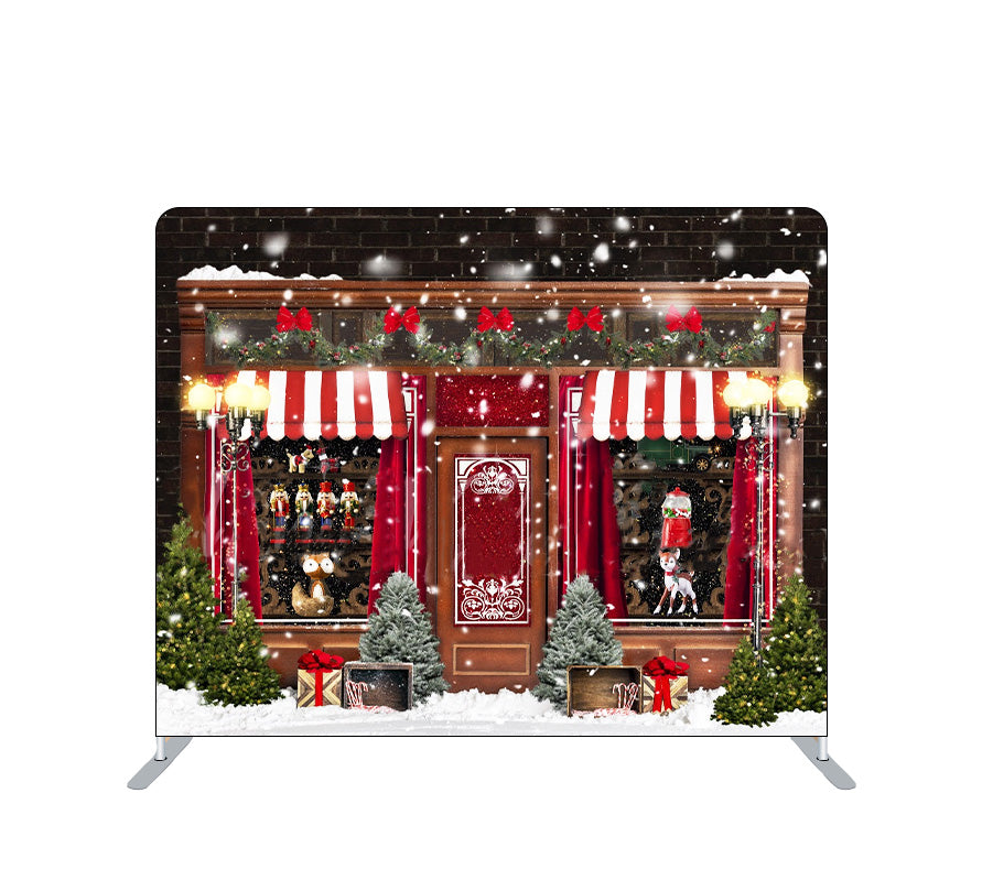 Pillowcase Tension Backdrop Christmas Toy Shop