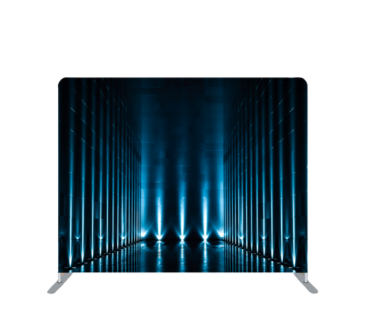 Pillowcase Tension Backdrop Dark Blue Tunnel