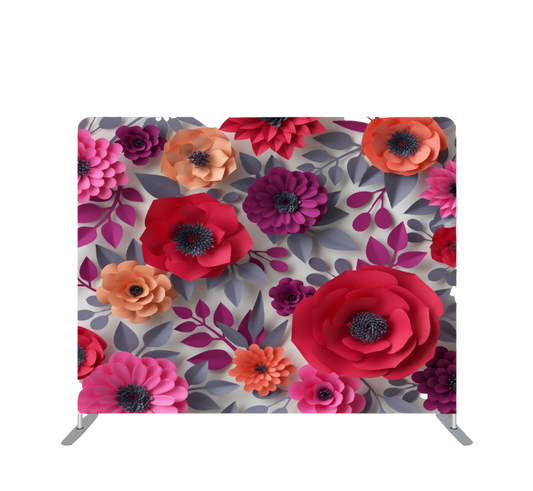 Pillowcase Tension Backdrop Dark Color Paper Floral