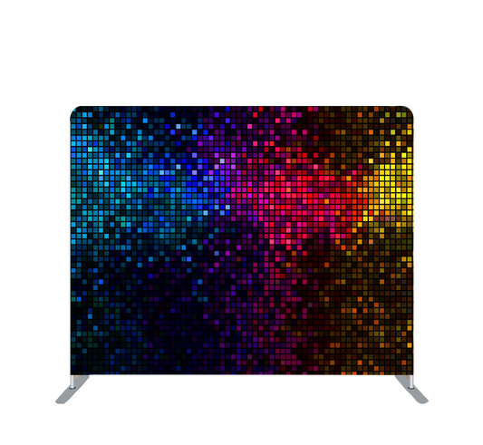 Pillowcase Tension Backdrop Disco Sequin