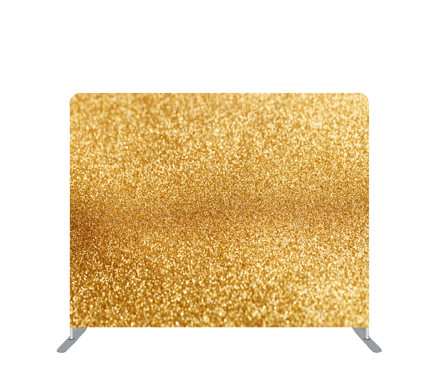 Pillowcase Tension Backdrop Gold Glitter Prined