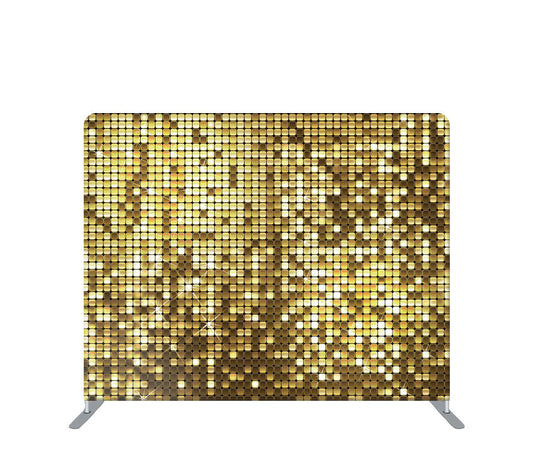 Pillowcase Tension Backdrop Gold Sequin Printed