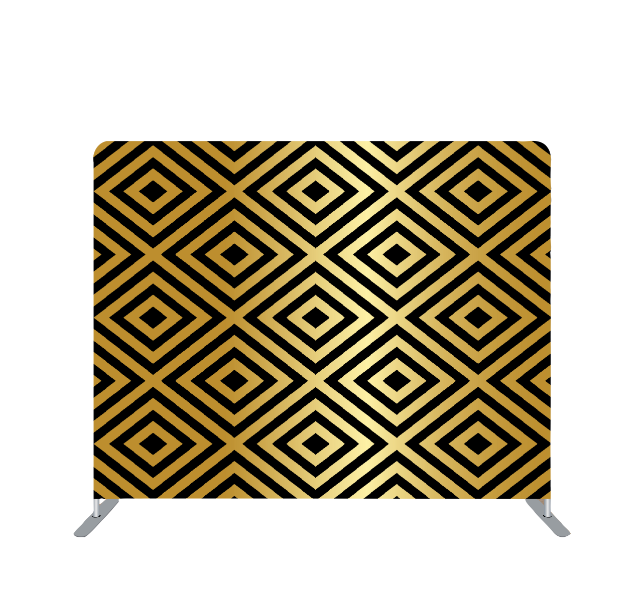 Pillowcase Tension Backdrop Gold Squares