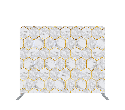 Pillowcase Tension Backdrop Gold Streak Marble