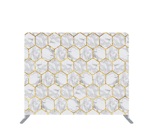 Pillowcase Tension Backdrop Gold Streak Marble