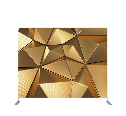 Pillowcase Tension Backdrop Golden Geometric
