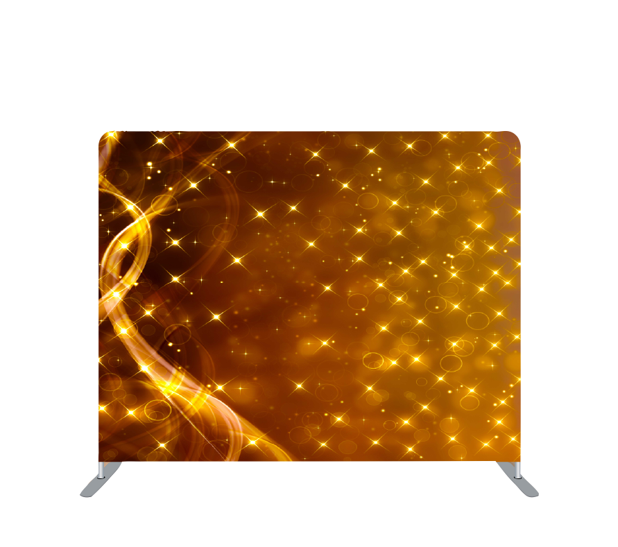 Pillowcase Tension Backdrop Golden Stars