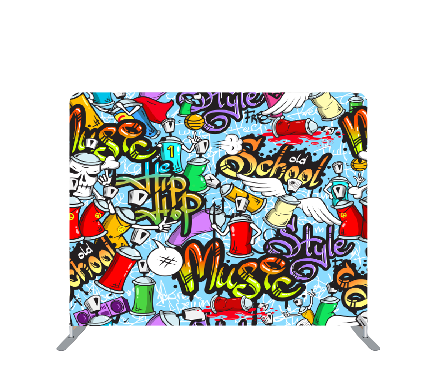 Pillowcase Tension Backdrop Hip Hop Graffiti