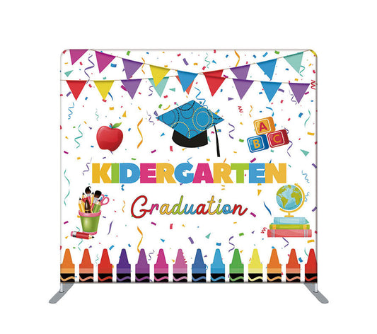 Pillowcase Tension Backdrop Kidergarten Graduation