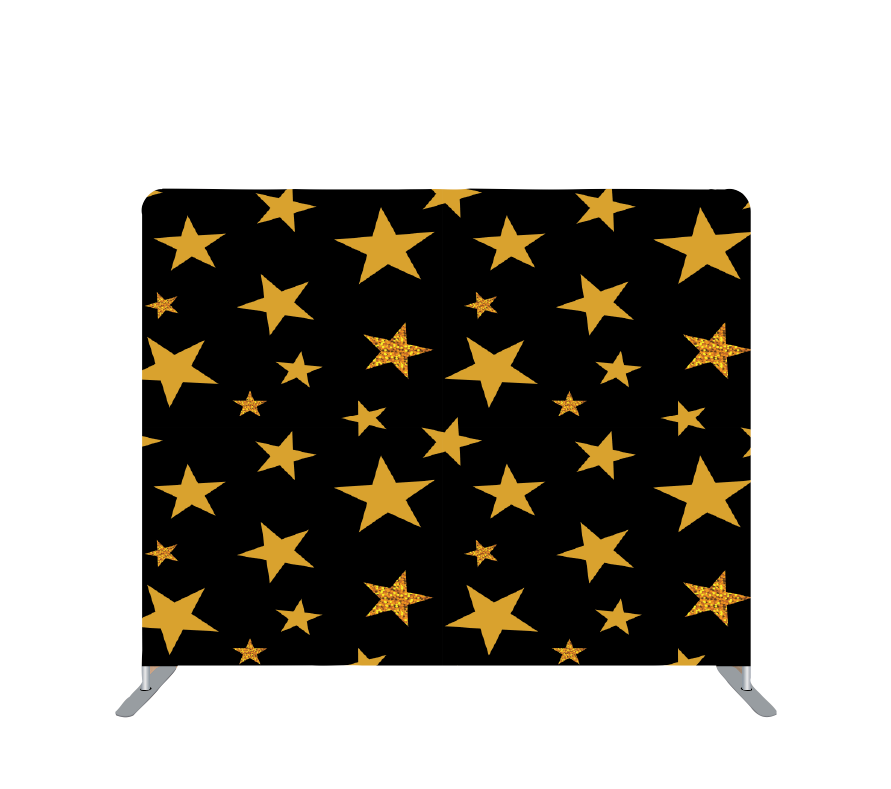 Pillowcase Tension Backdrop Large Gold Stars