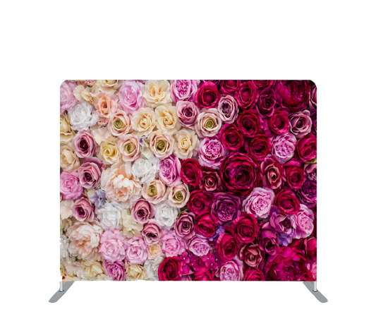Pillowcase Tension Backdrop Mixed Roses