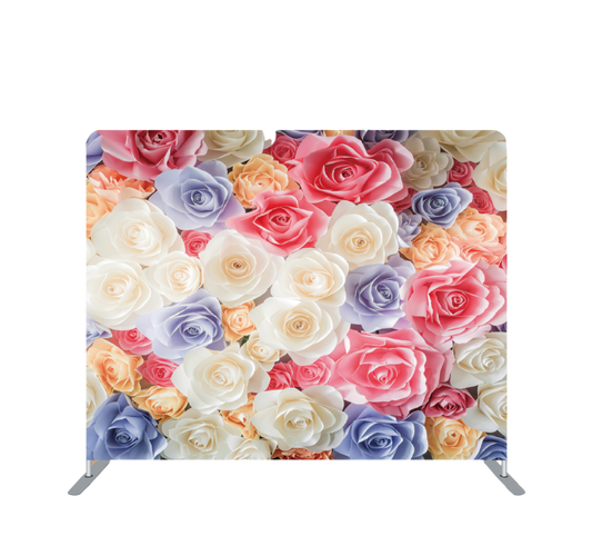 Pillowcase Tension Backdrop Multi Color Paper Floral