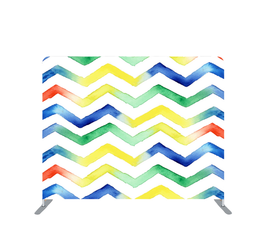 Pillowcase Tension Backdrop Multi Color Zig Zag