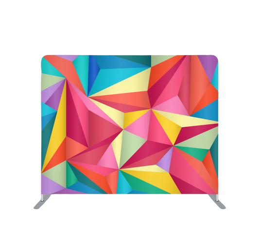 Pillowcase Tension Backdrop Multi color geo