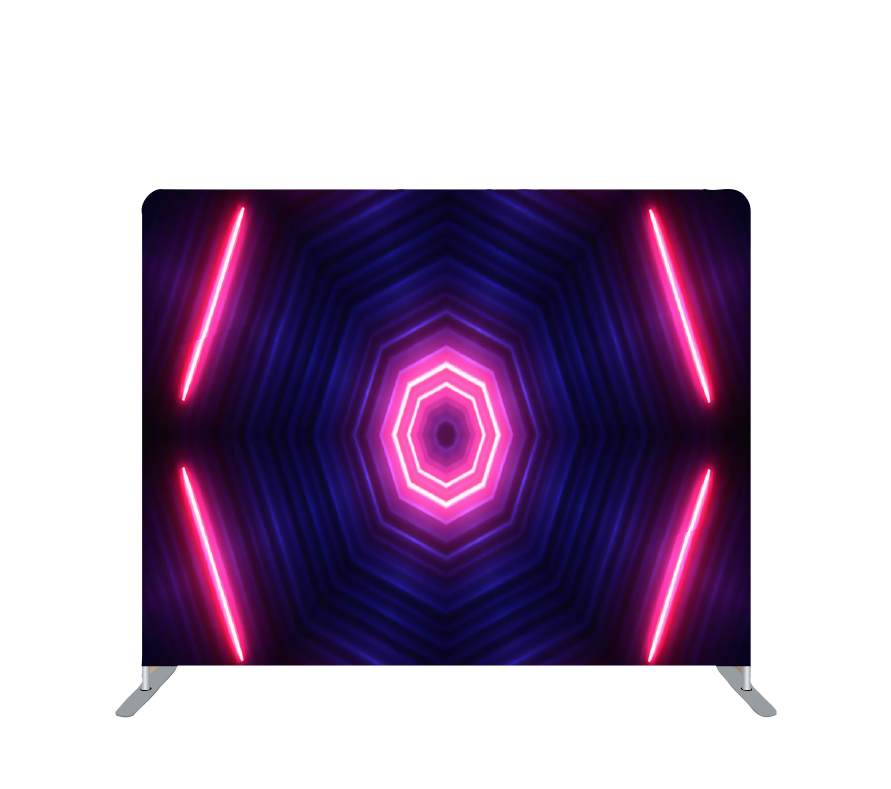 Pillowcase Tension Backdrop Neon Lights Middle