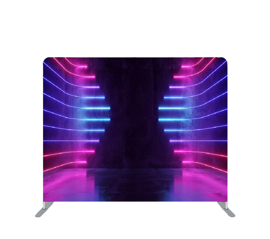 Pillowcase Tension Backdrop Neon Lines