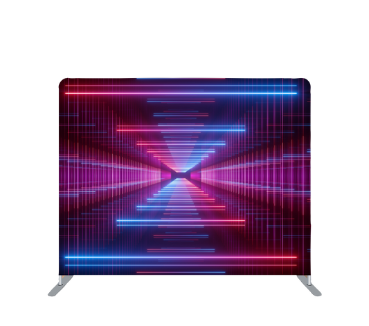 Pillowcase Tension Backdrop Neon Multi Lines